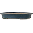 Maceta ovalada para bonsái azul de Seizan (Reihou, Kataoka Katsushi, maestro del horno Seizan) - 515 x 400 x 80 mm