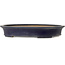 Ovale blauwe bonsaipot van Seizan (Reihou, Kataoka Katsushi, meester Seizan oven) - 505 x 395 x 80 mm
