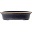 Ovaler blauer Bonsaitopf von Seizan (Reihou, Kataoka Katsushi, Meister Seizan-Ofen) – 505 x 395 x 80 mm