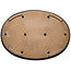 Pot ovale bleu pour bonsaï de Yamafusa - 550 x 400 x 62 mm