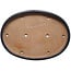 Pot ovale bleu pour bonsaï de Yamafusa - 550 x 400 x 62 mm