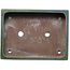 Rectangular green bonsai pot by Yamaaki Toshio (third generation) - 372 x 277 x 78 mm