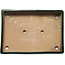 Pot à bonsaï rectangulaire vert de Shuhou - 475 x 333 x 80 mm