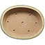 Maceta ovalada para bonsái de color blanquecino de Seizan (Reihou, Kataoka Katsushi, maestro del horno Seizan) - 555 x 435 x 138 mm