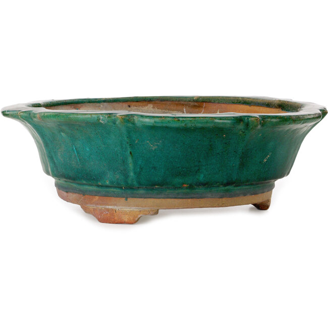 Lotusgroene bonsaipot van Kanto - 470 x 470 x 155 mm