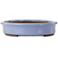 Maceta ovalada azul para bonsái de Yamaaki Toshio (tercera generación) - 565 x 420 x 85 mm