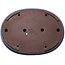 Pot à bonsaï ovale bleu de Yamaaki Toshio (troisième génération) - 565 x 420 x 85 mm