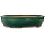 Ovale groene bonsaipot van Ikkou - 370 x 305 x 88 mm