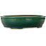 Vaso bonsai ovale verde di Ikkou - 370 x 305 x 88 mm