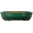 Vaso bonsai ovale verde di Ikkou - 370 x 305 x 88 mm