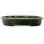 Ovale groene bonsaipot van Terahata Satomi Mazan - 570 x 425 x 70 mm