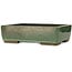 Pot à bonsaï rectangulaire vert de Taizan - 320 x 243 x 90 mm