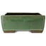 Rechthoekige groene bonsaipot van Taizan - 320 x 243 x 90 mm