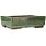 Rechthoekige groene bonsaipot van Taizan - 320 x 243 x 90 mm