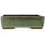 Pot à bonsaï rectangulaire vert de Taizan - 320 x 243 x 90 mm