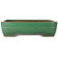 Rectangular green bonsai pot by Yamafusa - 375 x 288 x 90 mm