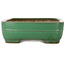 Pot à bonsaï rectangulaire vert de Yamafusa - 375 x 288 x 90 mm