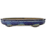 Pot ovale bleu pour bonsaï de Shuhou - 425 x 333 x 65 mm