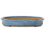 Oval blue bonsai pot by Yamafusa - 473 x 338 x 55 mm