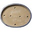 Ovale blauwe bonsaipot van Shuhou - 425 x 333 x 65 mm