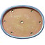 Ovale blauwe bonsaipot van Yamafusa en Hosui - 463 x 355 x 60 mm