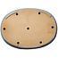 Pot ovale bleu pour bonsaï de Yamafusa - 473 x 338 x 55 mm