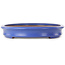Ovaler blauer Bonsaitopf von Seizan (Reihou, Kataoka Katsushi, Meister Seizan-Ofen) – 510 x 360 x 58 mm