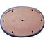 Ovale blauwe bonsaipot van Seizan (Reihou, Kataoka Katsushi, meester Seizan oven) - 510 x 360 x 58 mm