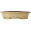 Ovale gebroken witte bonsaipot van Seizan (Reihou, Kataoka Katsushi, meester Seizan oven) - 525 x 415 x 115 mm