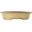 Oval off-white bonsai pot by Seizan (Reihou, Kataoka Katsushi, master Seizan kiln) - 525 x 415 x 115 mm