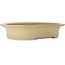 Pot à bonsaï ovale blanc cassé par Seizan (Reihou, Kataoka Katsushi, maître four Seizan) - 503 x 405 x 98 mm