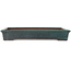Rectangular teal bonsai pot by Seizan (Reihou, Kataoka Katsushi, master Seizan kiln) - 460 x 315 x 65 mm