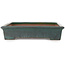 Rectangular teal bonsai pot by Seizan (Reihou, Kataoka Katsushi, master Seizan kiln) - 460 x 315 x 65 mm