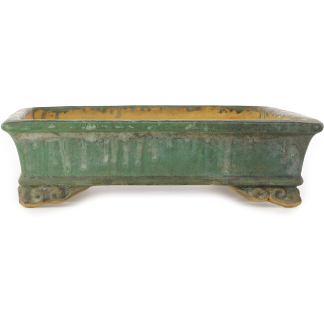 Vaso bonsai rettangolare verde di Shuhou - 482 x 343 x 90 mm