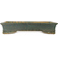 Rectangular green bonsai pot by Shuhou - 482 x 343 x 90 mm