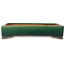 Pot à bonsaï rectangulaire vert par Ikkou - 377 x 267 x 77 mm