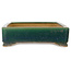 Pot à bonsaï rectangulaire vert par Ikkou - 377 x 267 x 77 mm