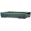 Rectangular green bonsai pot by Shuhou - 380 x 283 x 78 mm