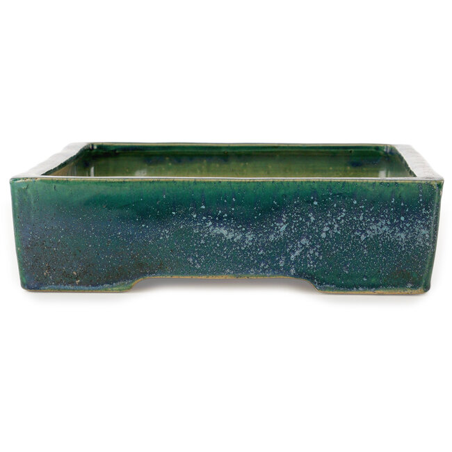 Rechthoekige groene bonsaipot van Shuhou - 380 x 283 x 78 mm