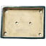 Pot à bonsaï rectangulaire vert de Shuhou - 380 x 283 x 78 mm