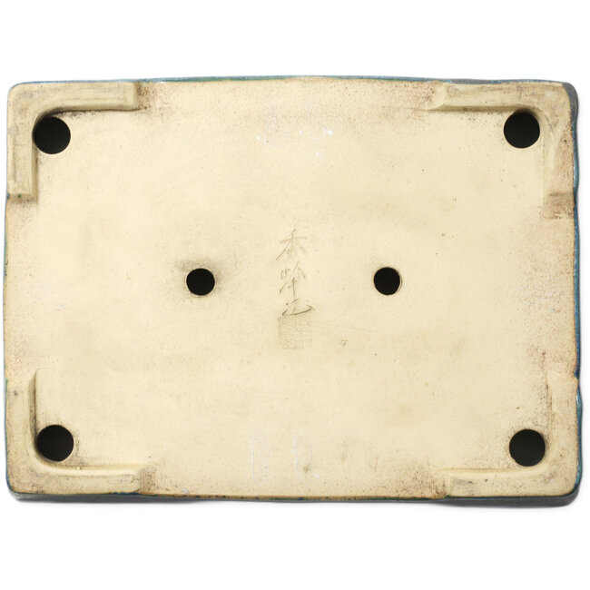 Rechthoekige groene bonsaipot van Shuhou - 380 x 283 x 78 mm