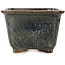 Vaso bonsai quadrato blu scuro di Aiba Koyou - 252 x 252 x 162 mm