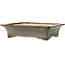 Pot à bonsaï rectangulaire marron par Aiba Koyou - 468 x 380 x 115 mm