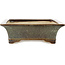 Pot à bonsaï rectangulaire marron par Aiba Koyou - 468 x 380 x 115 mm