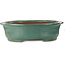 Oval turquoise bonsai pot by Kakuzan - 790 x 632 x 207 mm