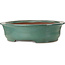 Oval turquoise bonsai pot by Kakuzan - 790 x 632 x 207 mm
