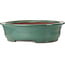 Pot à bonsaï ovale turquoise de Kakuzan - 790 x 632 x 207 mm