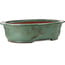 Pot à bonsaï ovale turquoise de Kakuzan - 790 x 632 x 207 mm