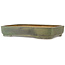 Rectangular green bonsai pot by Hattori - 628 x 435 x 115 mm