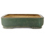 Maceta rectangular verde para bonsái de Hattori - 628 x 435 x 115 mm